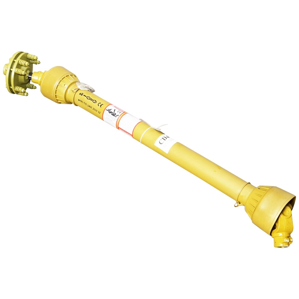 Cardan 1400mm T5 1 3/8 Z=6 cu ambreiaj compus din 2 discuri cruce 30,2x80